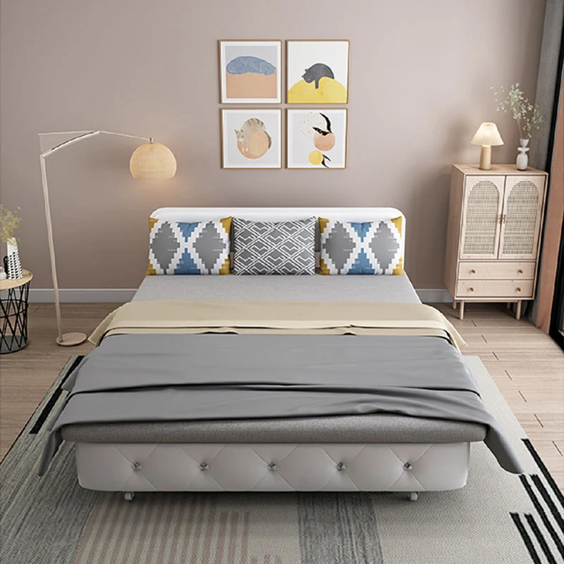 Divano letto moderno misto cotone senza braccioli con cuscini Clearhalo