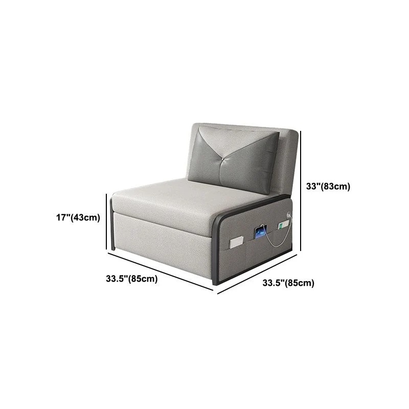 Divano letto moderno senza braccioli ecopelle antimacchia Clearhalo