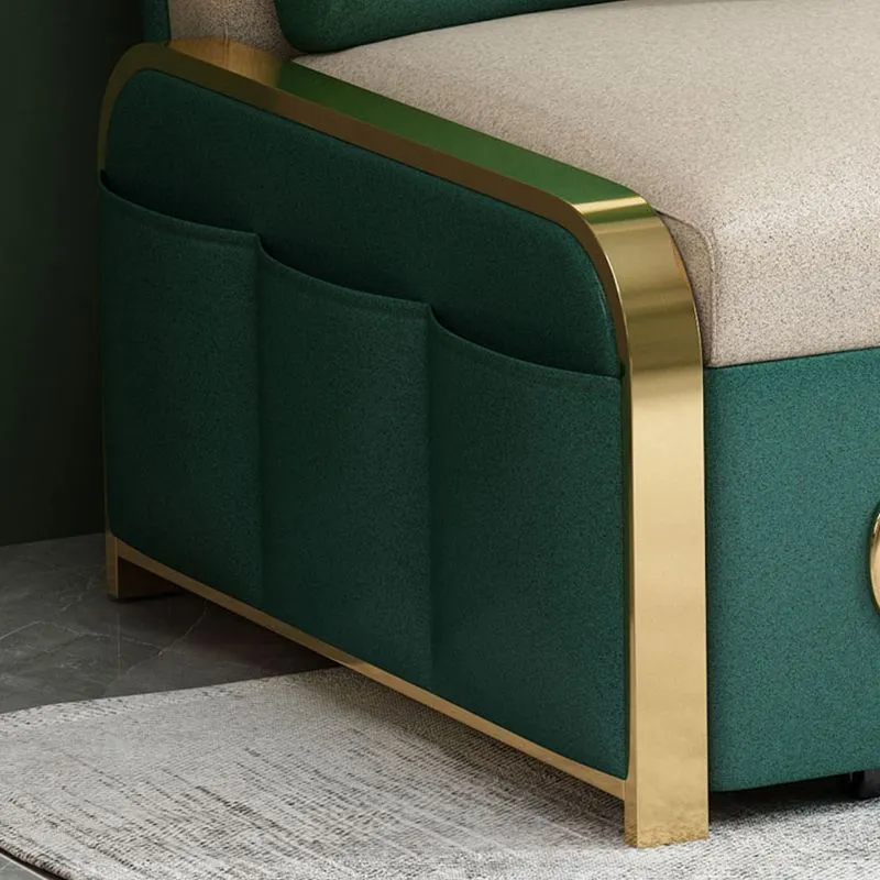 Divano letto senza braccioli ecopelle da 90 cm stile moderno per appartamento Clearhalo