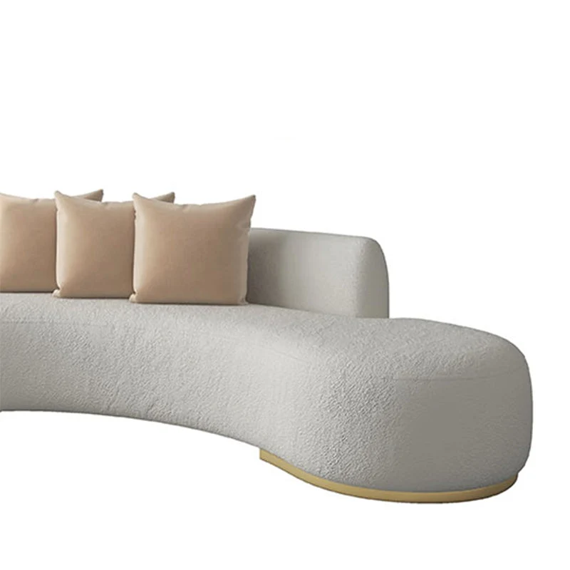 Divano letto stile moderno Wind, senza braccioli, senza schienale imbottito spugna, divano letto grigio/bianco Clearhalo