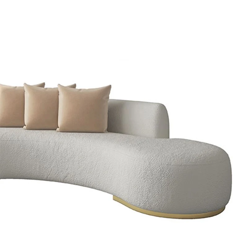 Divano letto stile moderno Wind, senza braccioli, senza schienale imbottito spugna, divano letto grigio/bianco Clearhalo