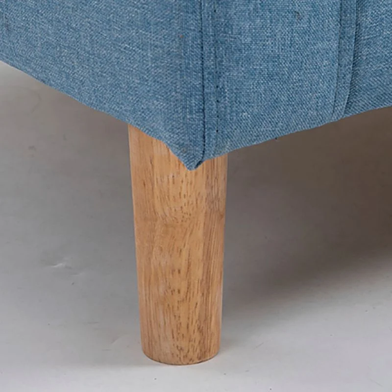 Divano moderno da 28,35" lino con braccioli quadrati e divano rivestito con schienale stretto Clearhalo