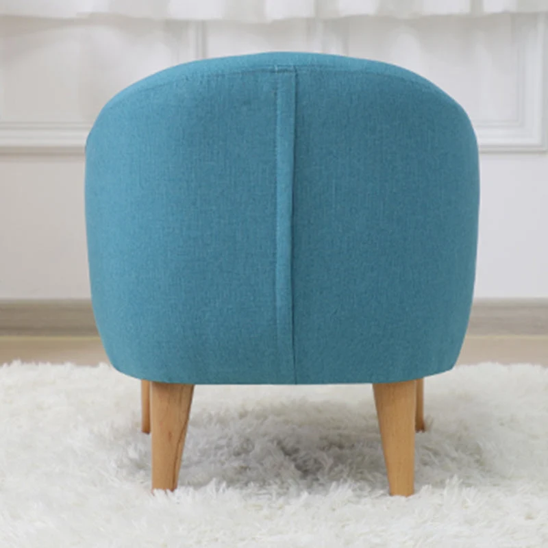 Divano moderno capitonnè con schienale diviso misto cotone per bambini Clearhalo