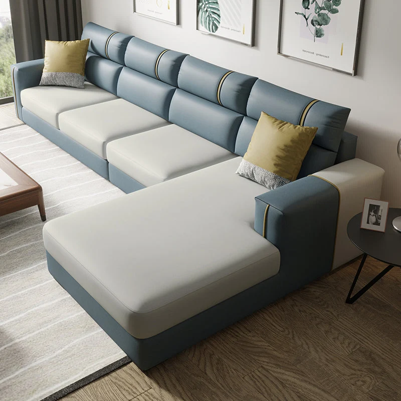 Divano moderno e chaise longue con 70,86" P x 37" L x 33,46" H 1 chaise longue sul lato destro Clearhalo