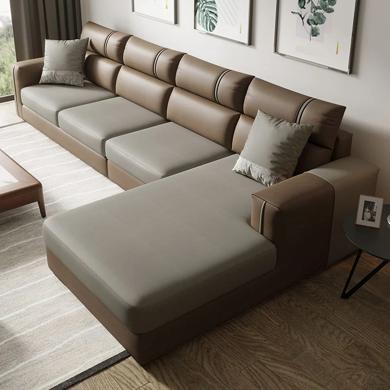 Divano moderno e chaise longue con 70,86" P x 37" L x 33,46" H 1 chaise longue sul lato destro Clearhalo