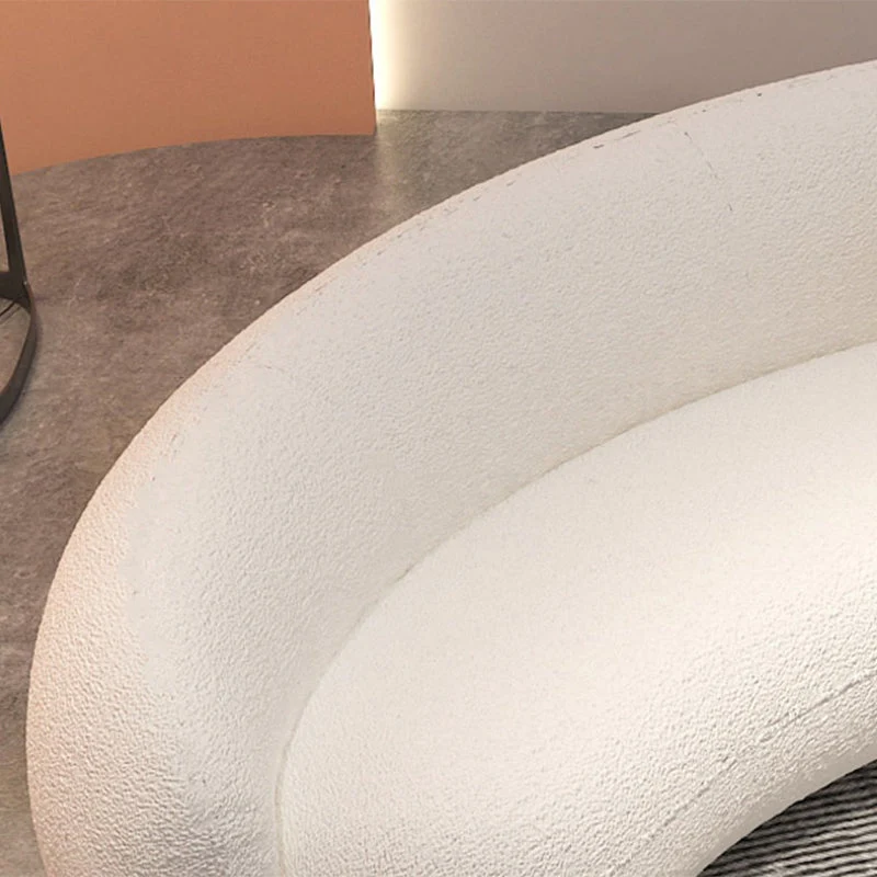 Divano moderno con braccioli inclinati lana/velluto da 23,6"/27,5" per soggiorno Clearhalo