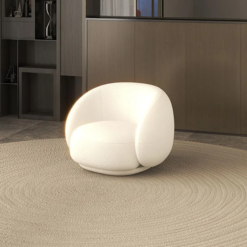 Divano moderno con braccioli inclinati lana/velluto da 23,6"/27,5" per soggiorno Clearhalo