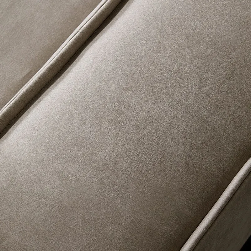 Divano moderno con braccioli quadrati Divano pelle resistente all'acqua con cuscini Clearhalo