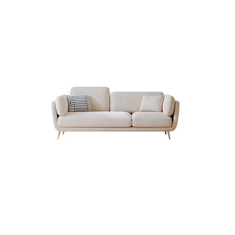 Divano moderno con braccioli quadrati Divano standard velluto Clearhalo