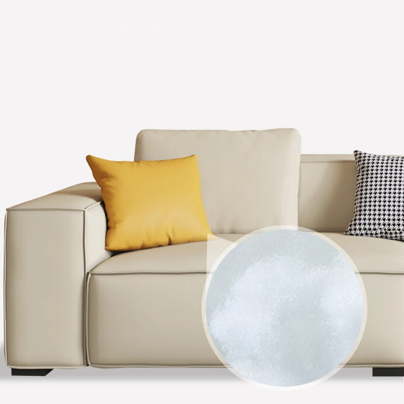 Divano moderno con braccioli quadrati ecopelle da 25,59" per soggiorno Clearhalo
