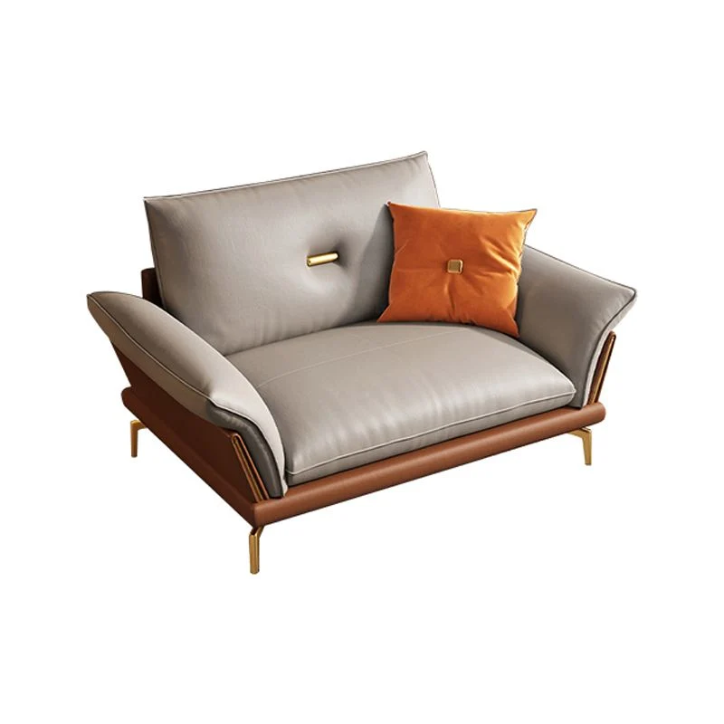 Divano moderno con cuscini 37,40" P x 34,64" H Divano con bracciolo svasato per soggiorno Clearhalo