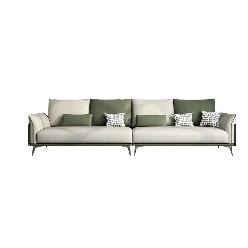 Divano moderno ecopelle resistente alle macchie verde Clearhalo