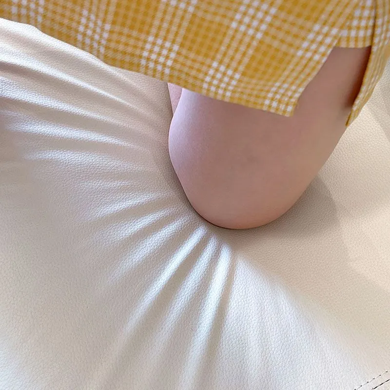 Divano moderno fisso con bracciolo superiore ecopelle resistente alle macchie Clearhalo