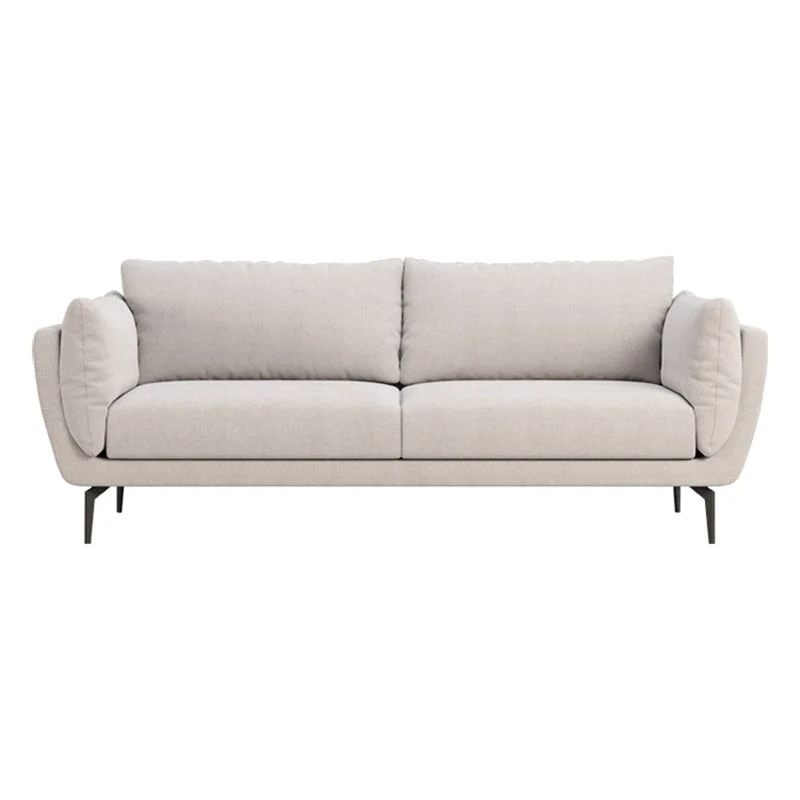 Divano moderno misto cotone da 83 cm con schienale per soggiorno con bracciolo con cuscino Clearhalo