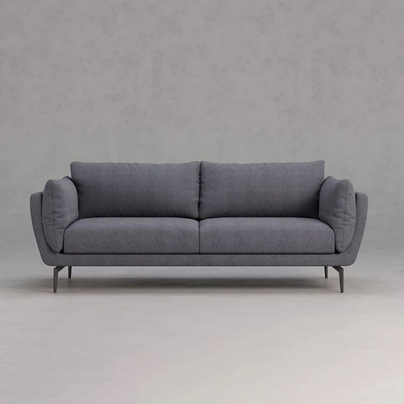 Divano moderno misto cotone da 83 cm con schienale per soggiorno con bracciolo con cuscino Clearhalo