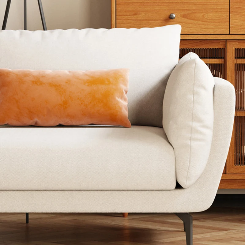 Divano moderno misto cotone da 83 cm con schienale per soggiorno con bracciolo con cuscino Clearhalo