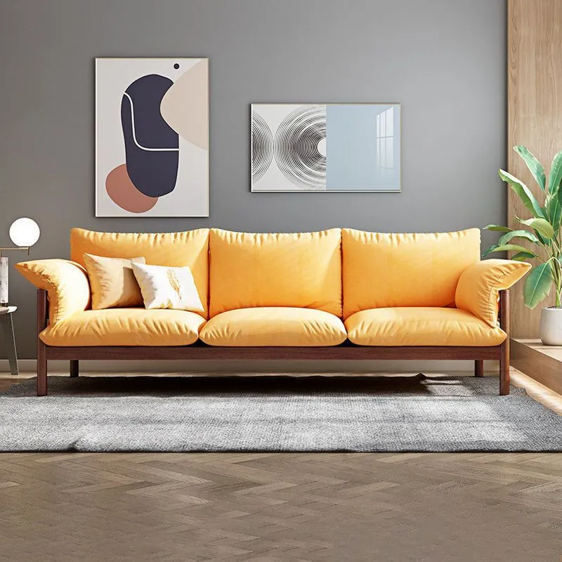Divano 3 posti lana con cuscini schienale e bracciolo pillow top Clearhalo