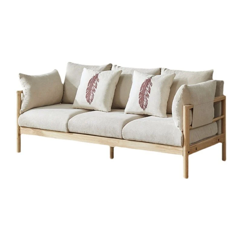 Divano 3 posti lana con cuscini schienale e bracciolo pillow top Clearhalo