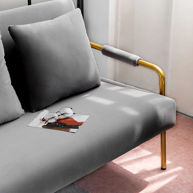 Divano 3 posti velluto con bracciolo pillow top per appartamento alto 28,35 pollici Clearhalo