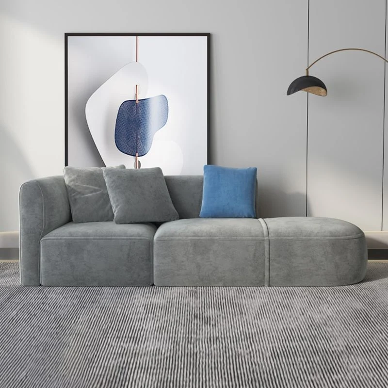 Divano scandinavo da 27,6" grigio chiaro per soggiorno e appartamento Clearhalo