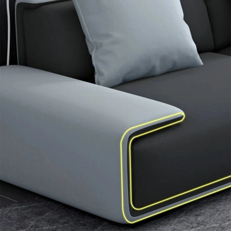 Divano senza braccioli 35,43" P x 27,55" H Divano standard con cuscino per soggiorno Clearhalo