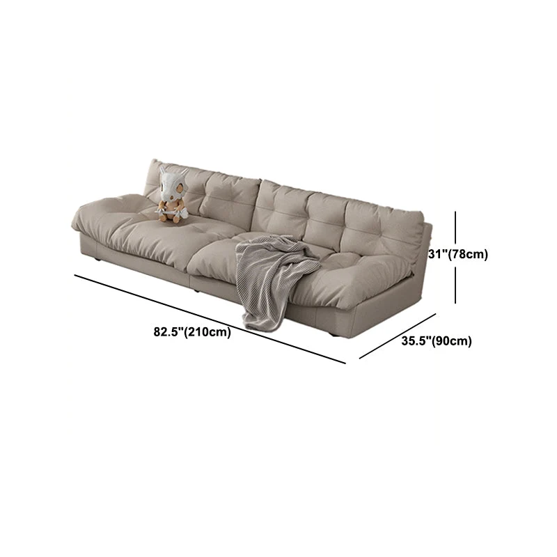 Divano senza braccioli da 35,43" L x 30,70" H Divano standard contemporaneo con schienale biscotto Clearhalo
