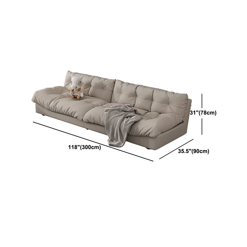 Divano senza braccioli da 35,43" L x 30,70" H Divano standard contemporaneo con schienale biscotto Clearhalo