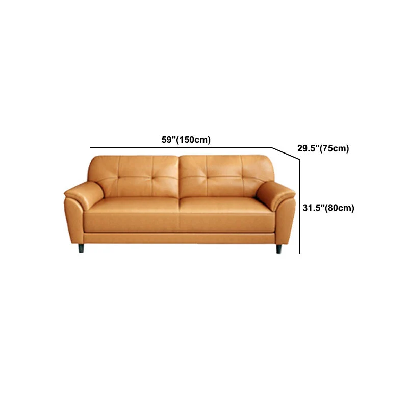 Divano standard da 29,52" P x 81,49" H Divano con braccioli con rivestimento superiore per soggiorno Clearhalo