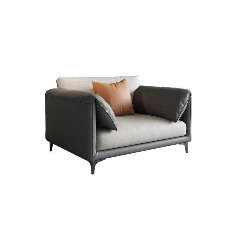 Divano standard con bracciolo superiore ecopelle stazionario resistente alle macchie Clearhalo