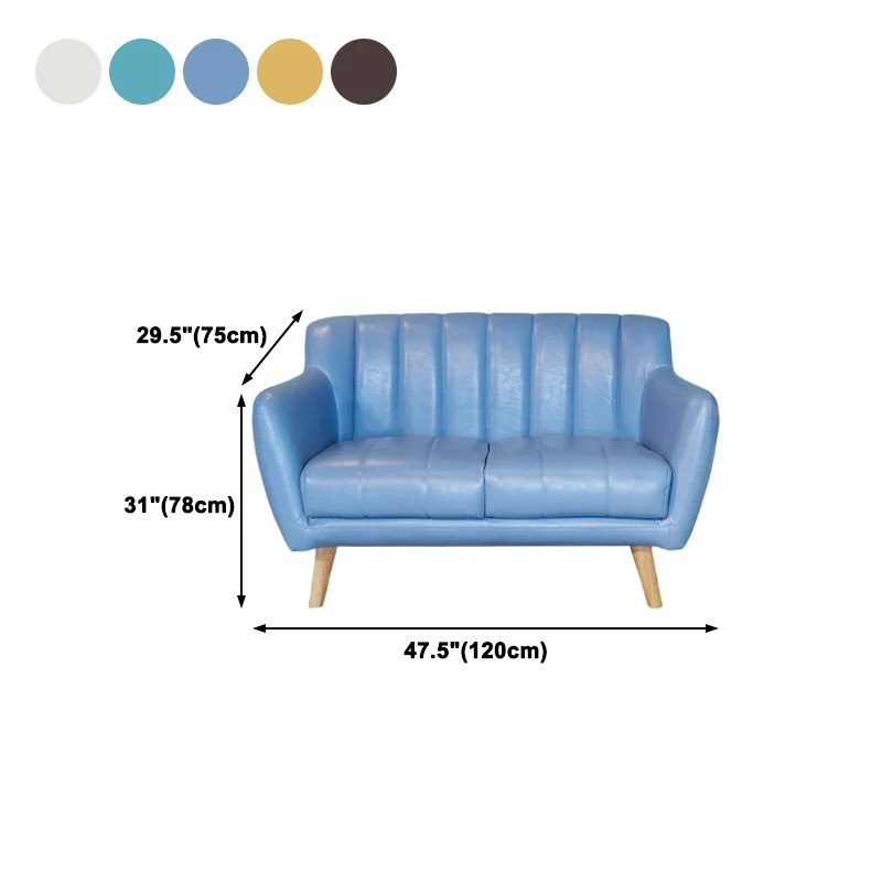 Divano standard con schienale cucito antimacchia ecopelle Clearhalo