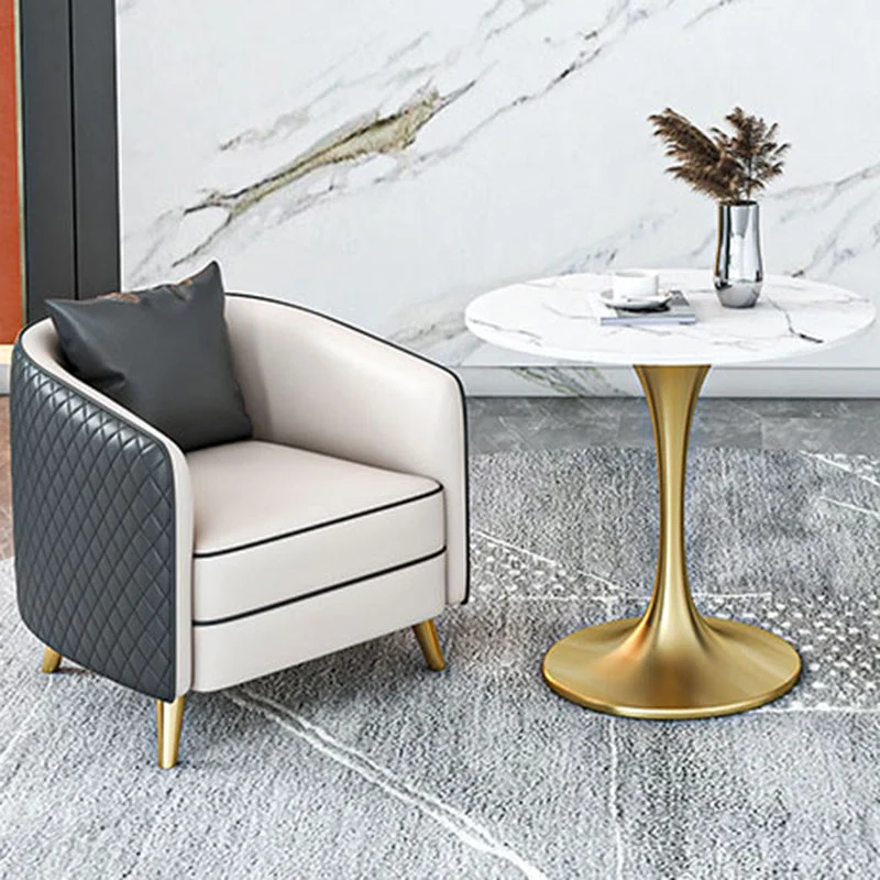 Divano standard contemporaneo ecopelle Divano con braccioli inclinati per soggiorno Clearhalo