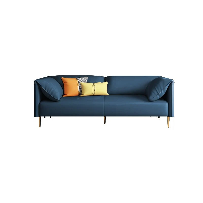 Divano standard moderno con braccioli con cuscino ecopelle Divano standard per soggiorno, appartamento Clearhalo