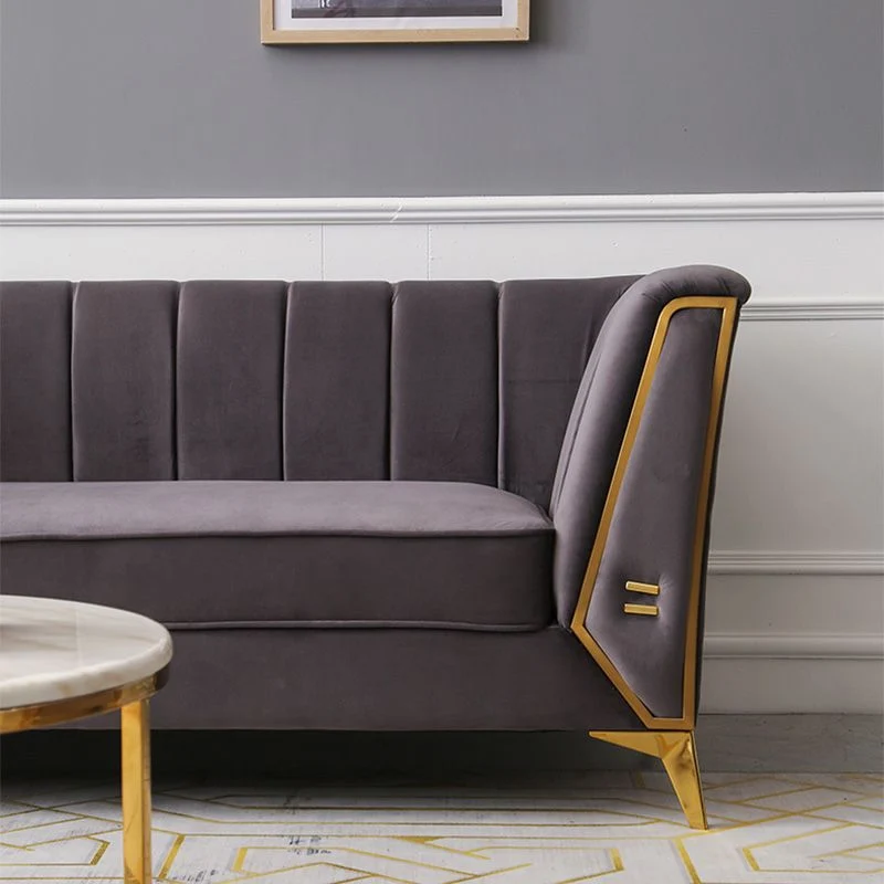 Divano standard moderno con braccioli smoking ecopelle con schienale cucito Clearhalo