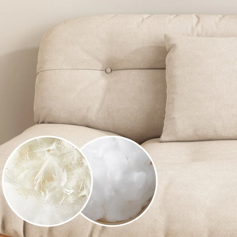 Divano standard moderno senza braccioli con schienale trapuntato e fodera Clearhalo