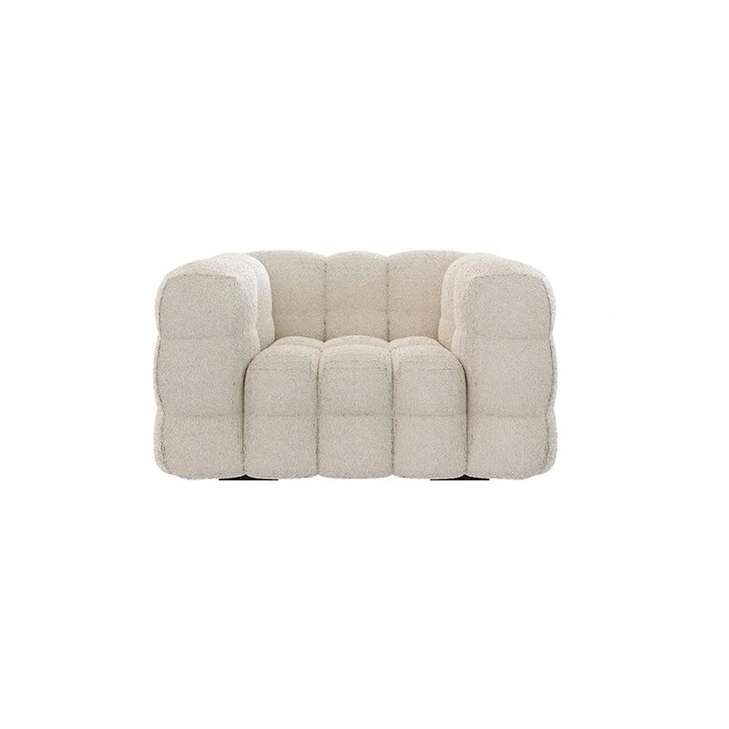 Divano standard tessuto con braccioli smoking con schienale biscotto moderno Clearhalo