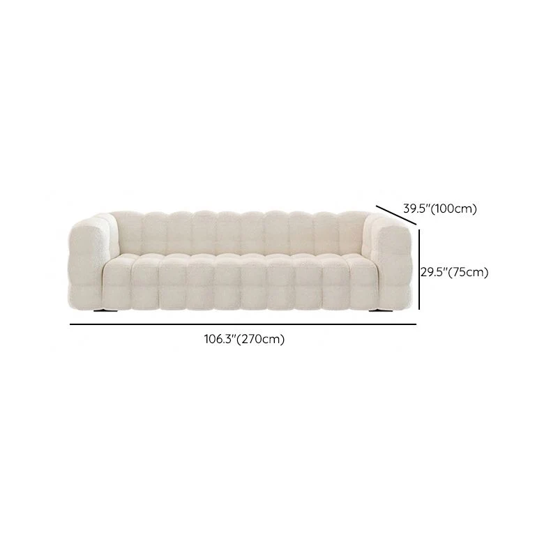 Divano standard tessuto con braccioli smoking con schienale biscotto moderno Clearhalo