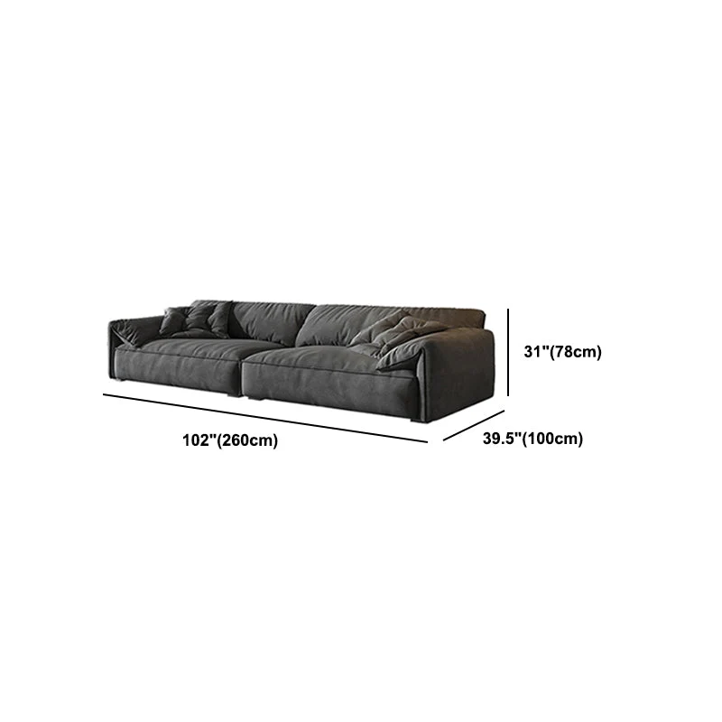 Divano stile moderno, cuscino lattice/spugna imbottito con schienale per divano letto Clearhalo