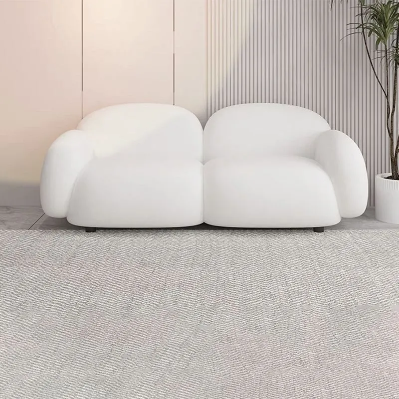 Divano stile moderno, schienale imbottito velluto, cuscini spugna, riempiono il divano letto Clearhalo