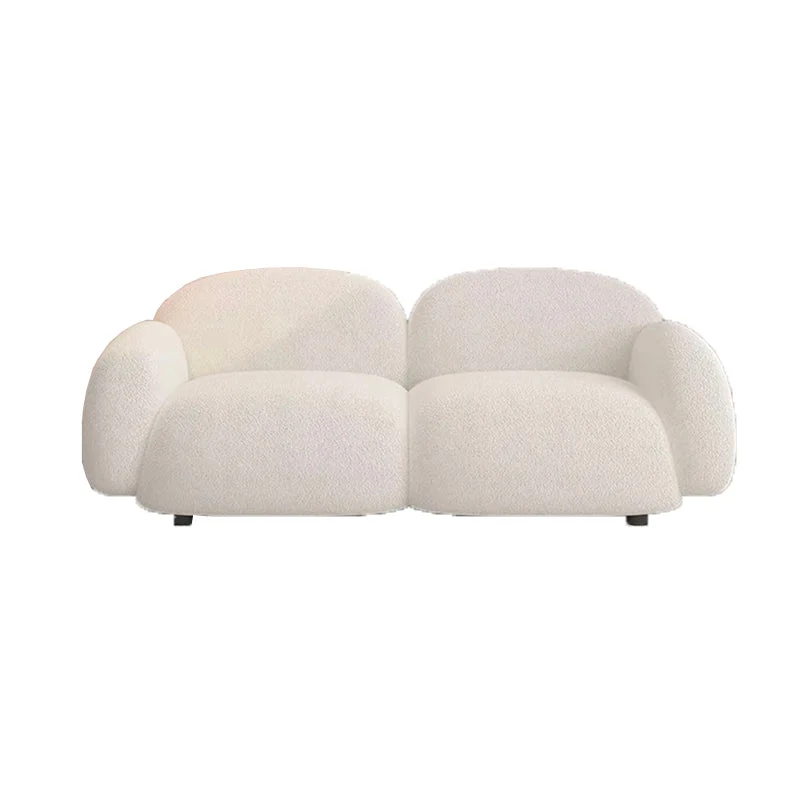 Divano stile moderno, schienale imbottito velluto, cuscini spugna, riempiono il divano letto Clearhalo
