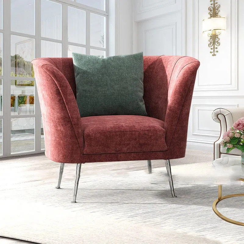 Divano tessuto con cuscino cucito sullo schienale e bracciolo smoking per soggiorno Clearhalo