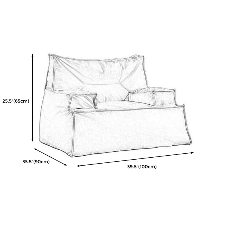 Divano tessuto tecnologico con cuscini standard da 35,43 pollici di larghezza con bracciolo incassato per camera da letto...