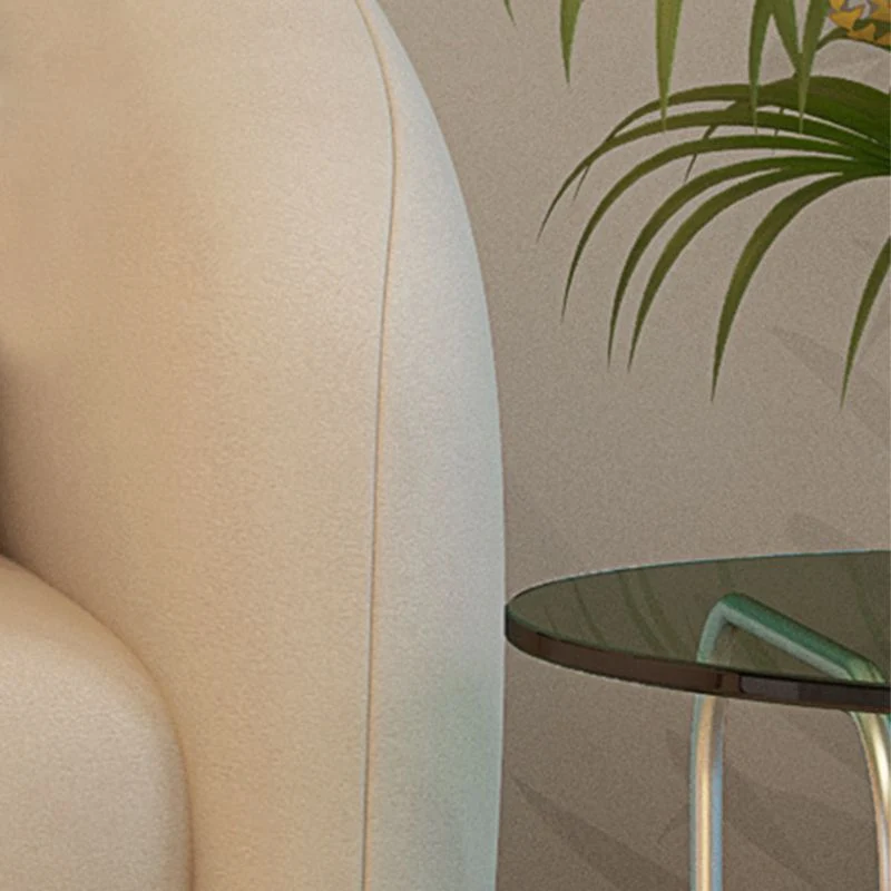 Divano trasformabile Divano letto ecopelle con bracciolo inclinato bianco Clearhalo