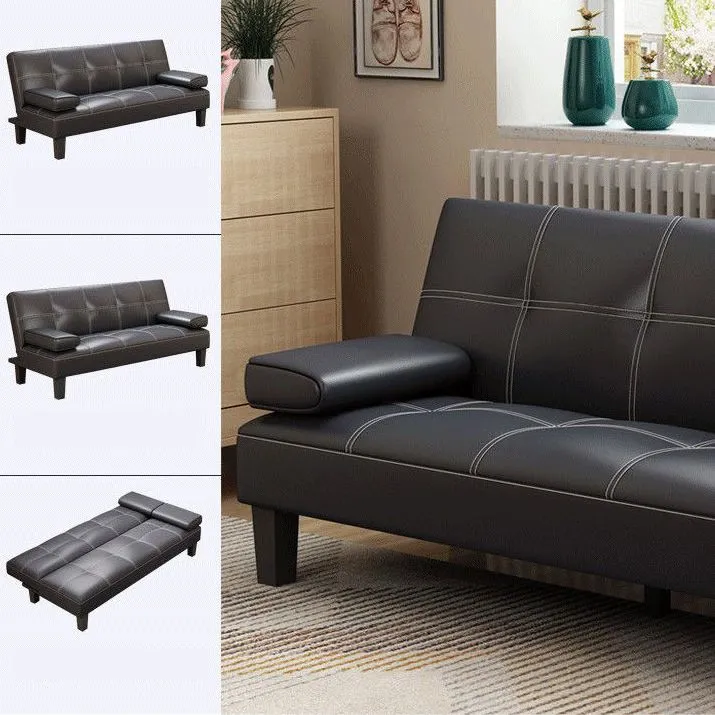 Divano trasformabile moderno regolabile con schienale biscotto per soggiorno Clearhalo