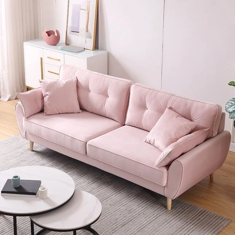 Divano trasformabile standard moderno con braccioli svasati, 63,38" L x 35,82" P x 34,64" Clearhalo