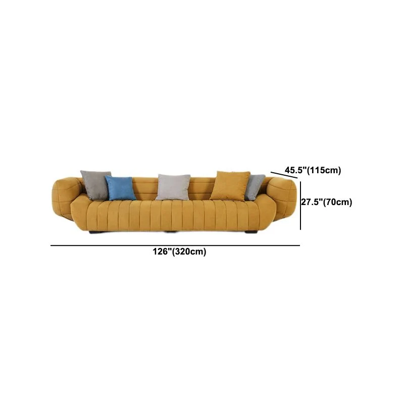 Divano Tuxedo Arm Divano stile moderno 3/4/5 posti con 5 cuscini Clearhalo
