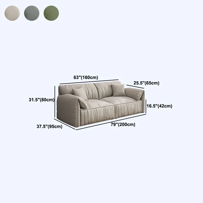 Divano velluto da 90 cm di profondità x 80 cm di altezza con bracciolo imbottito per soggiorno Clearhalo