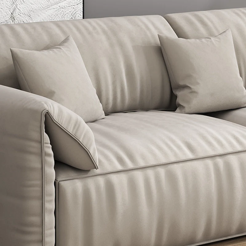 Divano velluto da 90 cm di profondità x 80 cm di altezza con bracciolo imbottito per soggiorno Clearhalo