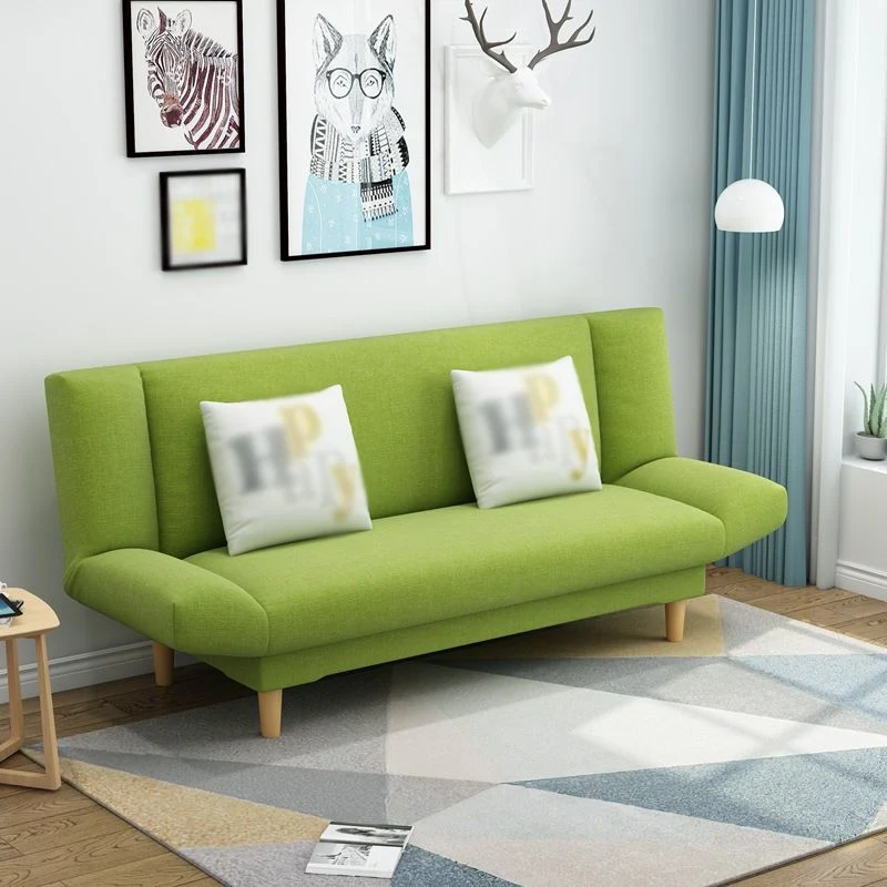 Dormiente lino senza braccioli con 2 cuscini sullo schienale per appartamento 29,53" Clearhalo