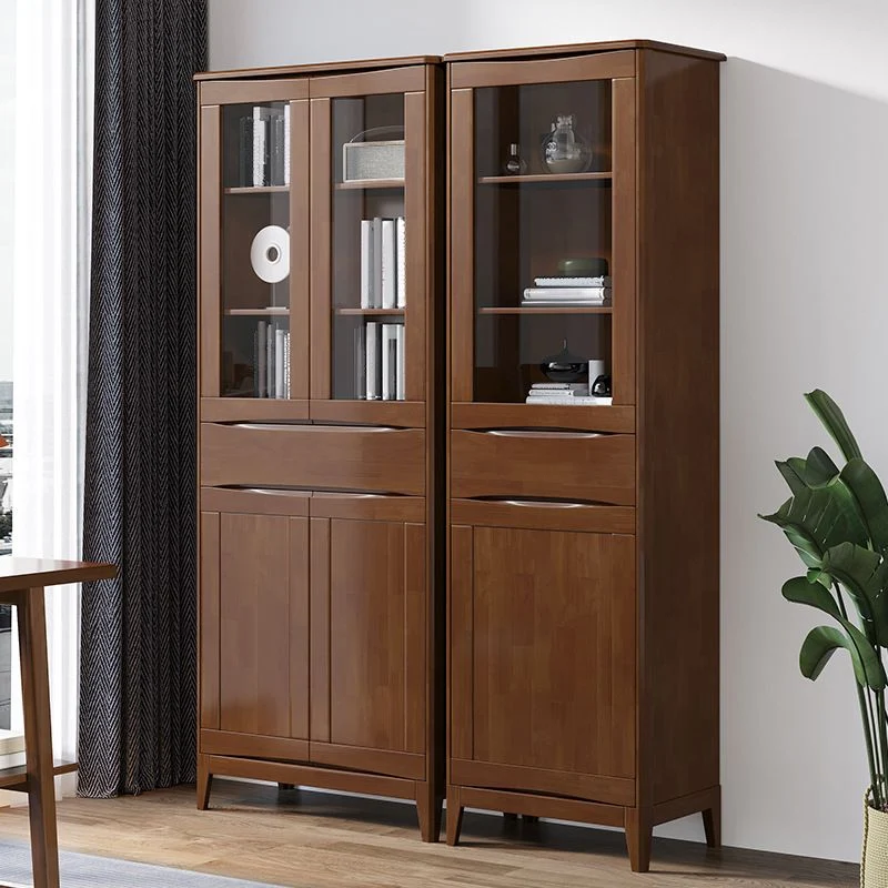 Espositore scandinavo rovere standard da 40,6 cm con ante Clearhalo
