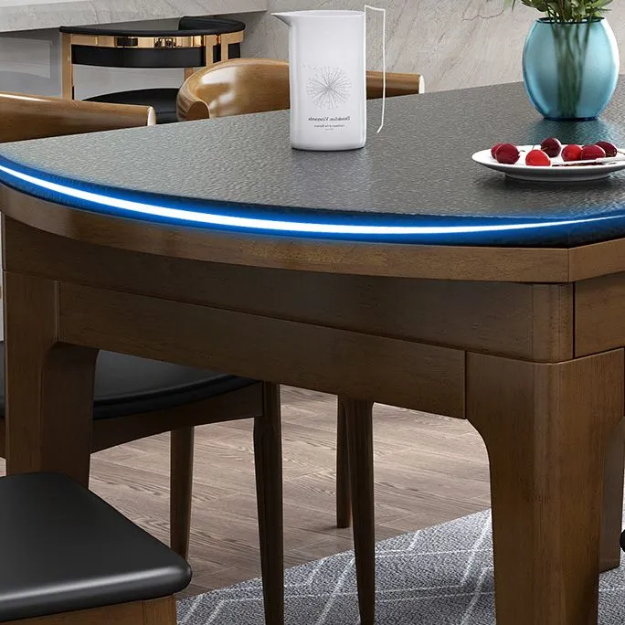 Gambe gomma per tavolo da pranzo moderno scalabile pietra per sala da pranzo Clearhalo